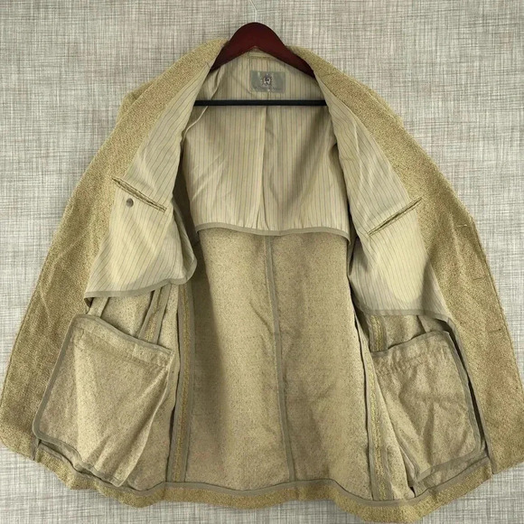 The Territory Ahead Linen Silk Blazer Mens 42L textured 0973 - Picture 2 of 11